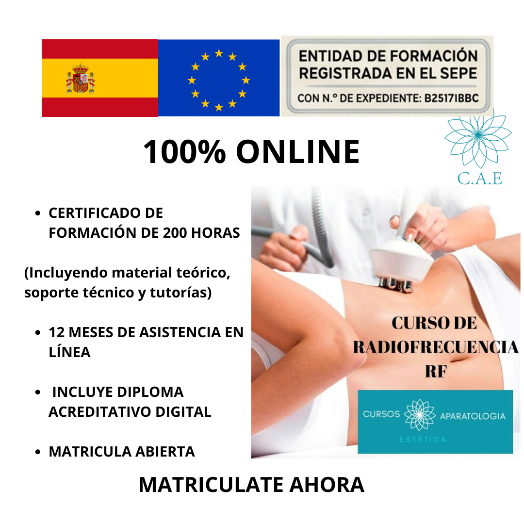 Curso Online de Radiofrecuencia (RF), TECAR, (Diatermia) , RF capacitiva y resistiva + CERTIFICACIÓN