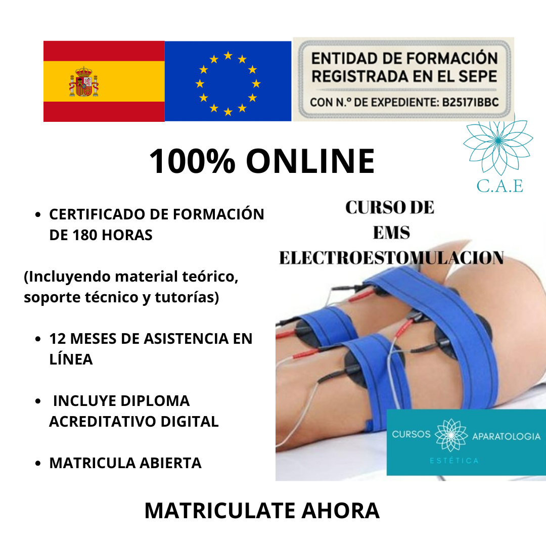 Curso Online de Electroestimulación ( EMS) + CERTIFICACIÓN