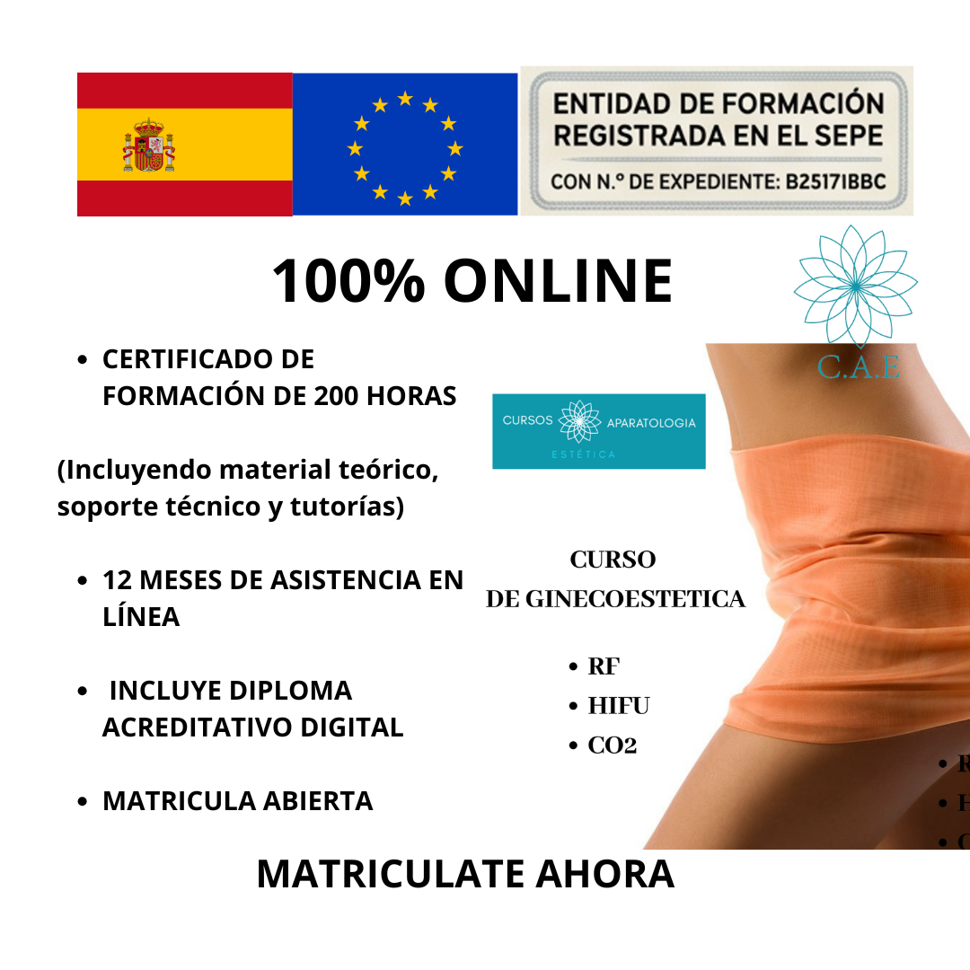 CURSO ONLINE DE GINECOESTÉTICA (RF, HIFU y LÁSER CO2)  + CERTIFICACIÓN