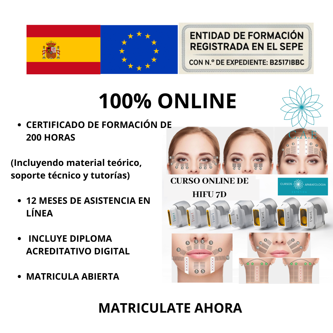 Curso Online de HIFU 7D Macro y Micro Enfocado  + CERTIFICACIÓN