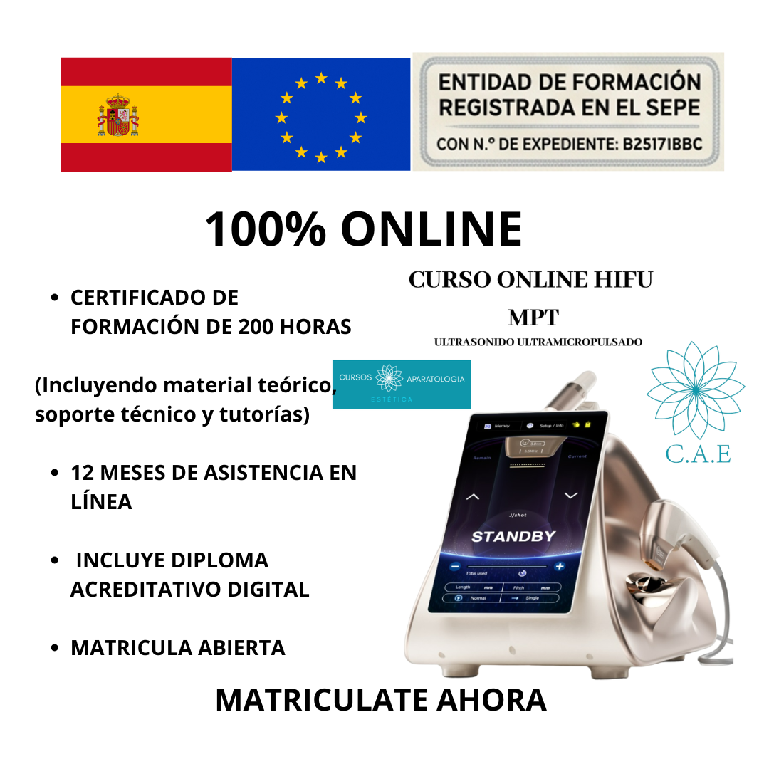 Curso Online de HIFU MPT (Ultrasonido Ultramicropulsado)  + CERTIFICACIÓN