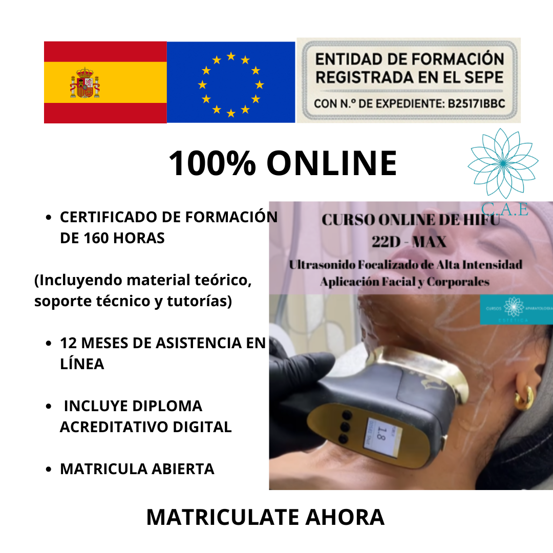 Curso Online de HIFU 22D MAX  + CERTIFICACIÓN