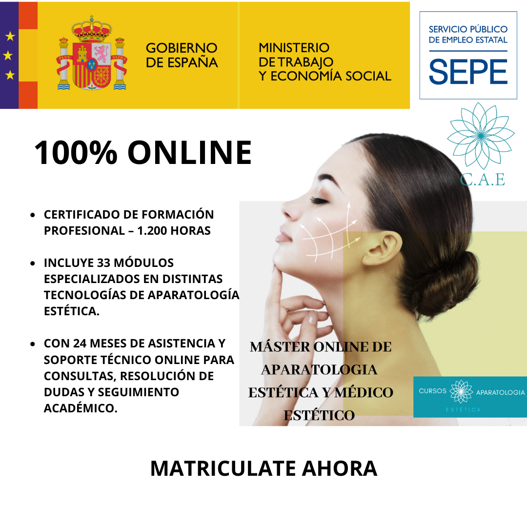 Máster Online Aparatología Estética y Médico -Estética + CERTIFICACIÓN