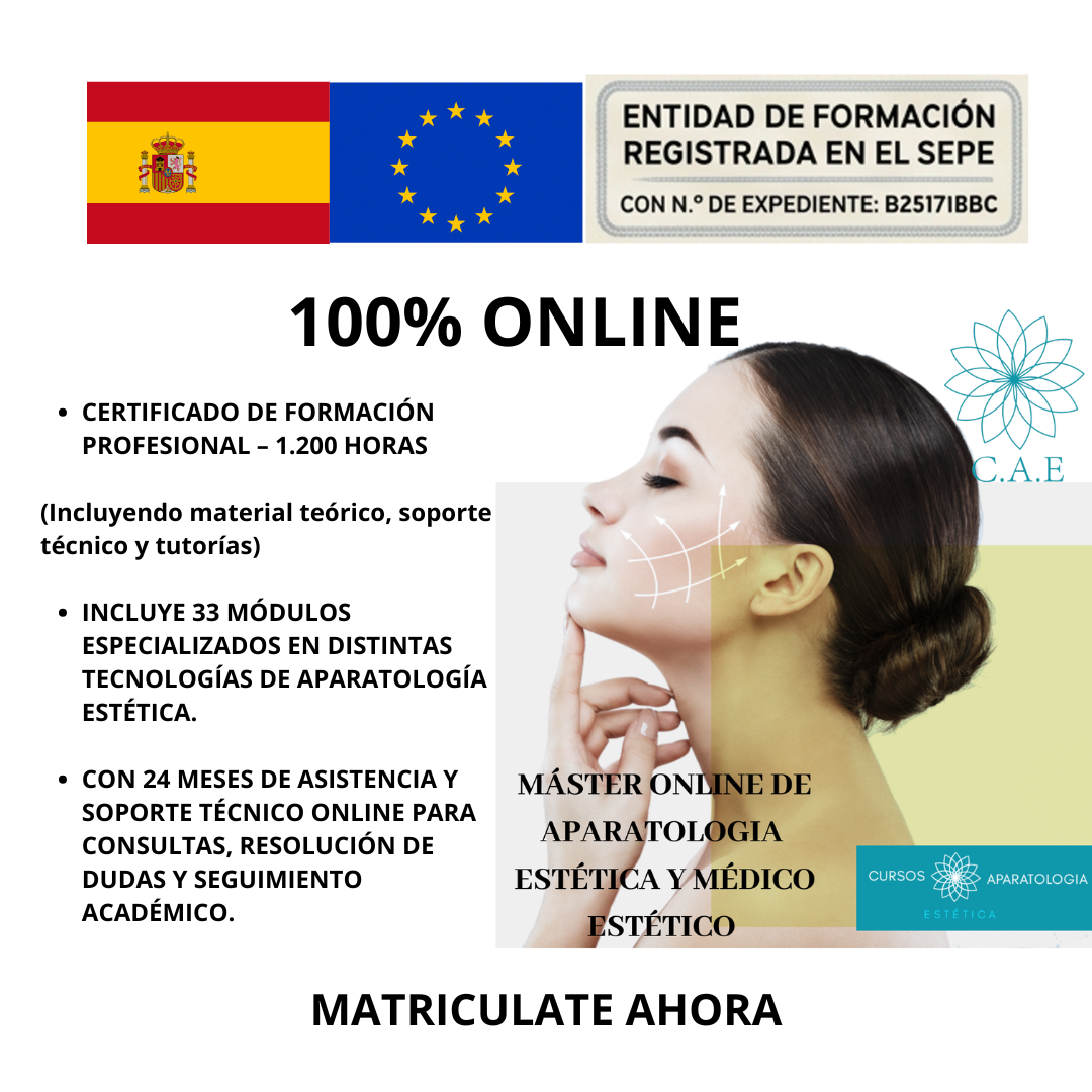 Máster Online Aparatología Estética y Médico -Estética + CERTIFICACIÓN