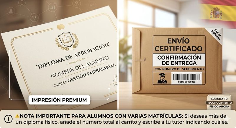 Diploma Físico con Envío Nacional Certificado