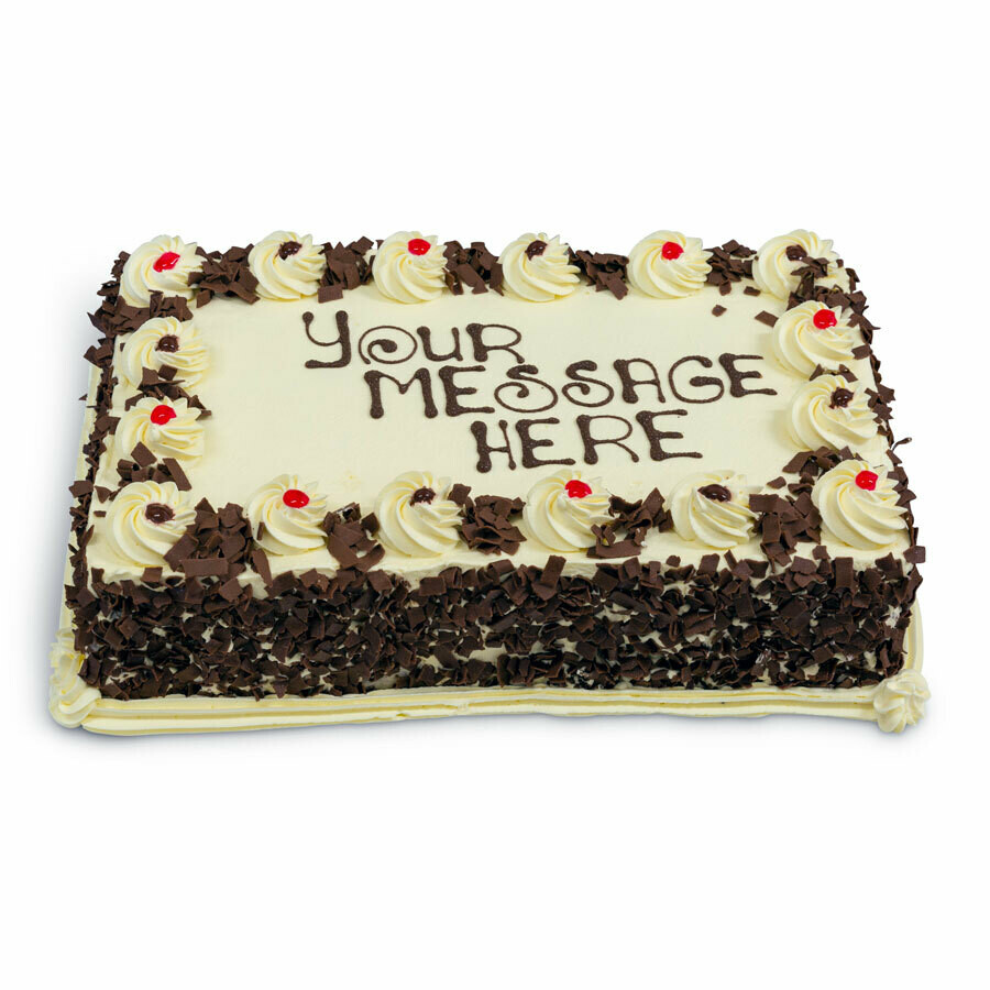 Fresh Cream Black Forest 10&quot; x 16&quot;