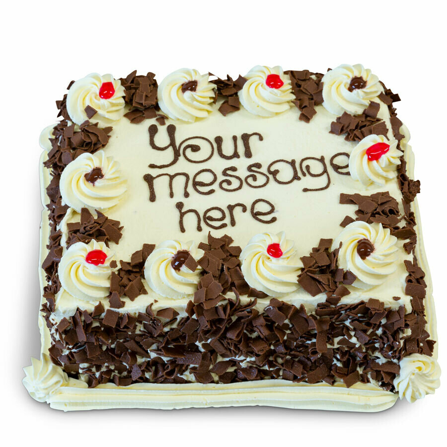 Fresh Cream Black Forest 10&quot; x 8&quot;