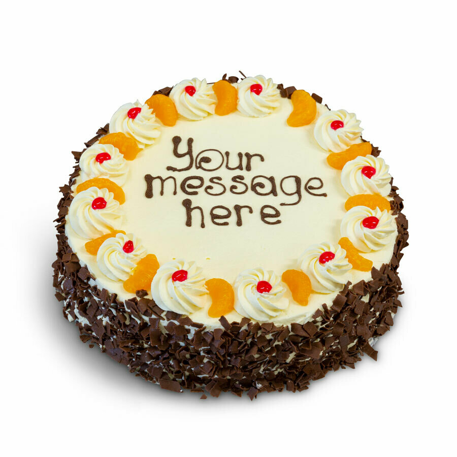 Fresh Cream Mandarin &amp; Chocolate 12&quot; Round