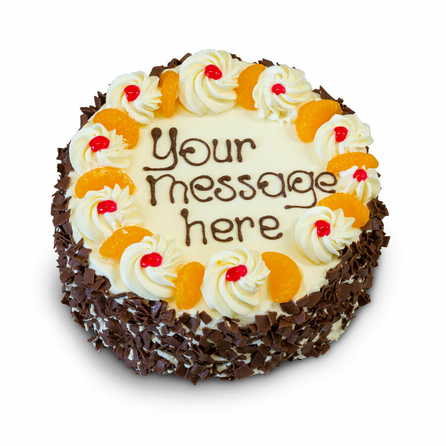 Fresh Cream Mandarin &amp; Chocolate 8&quot; Round