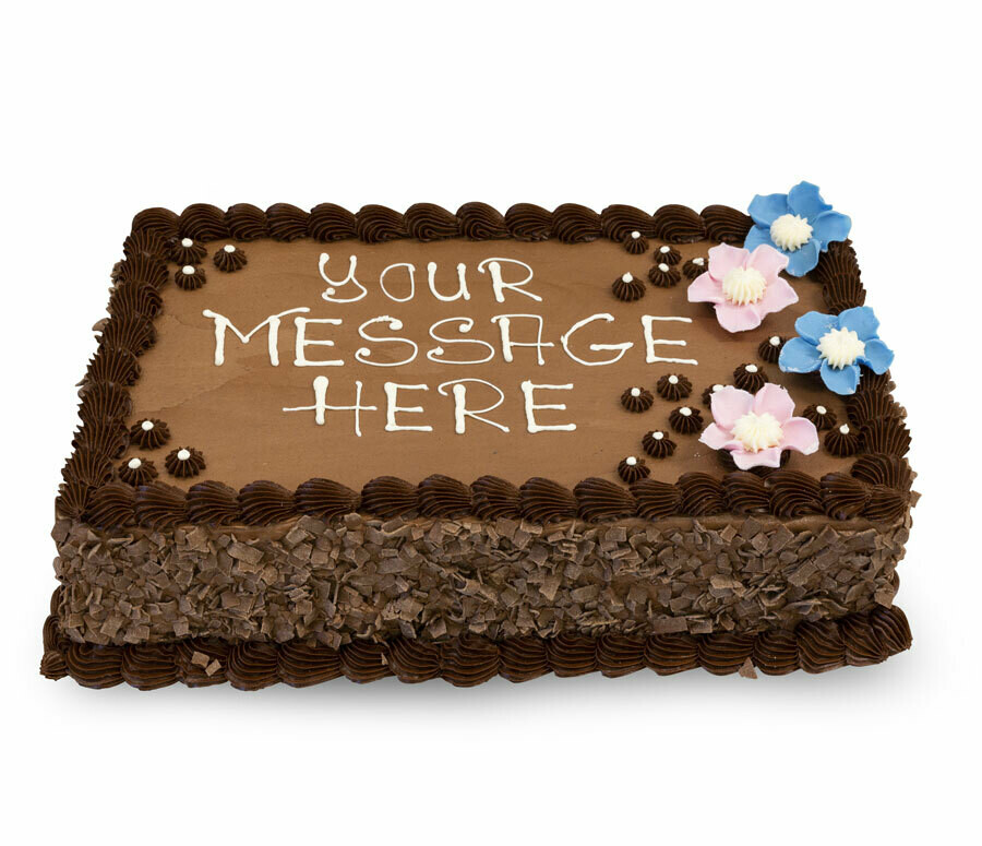 Buttercream &amp; Chocolate Sponge 16" x 10"