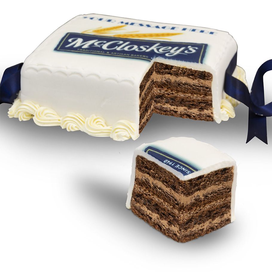 Photo Regal Ice Chocolate Sponge &amp; Buttercream Cake 10&quot; x16&quot; Rectangle