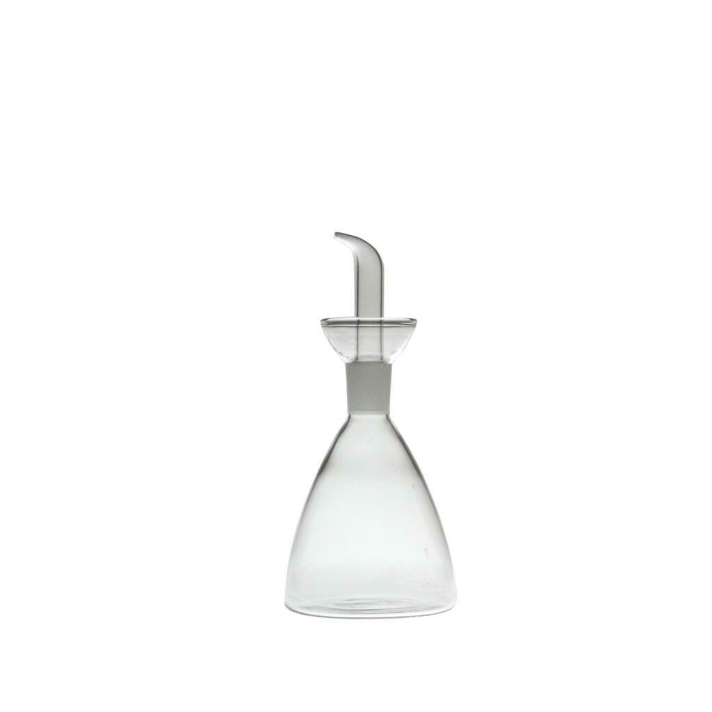 Oliera conica vetro 25 cl Tirolix con versatore pratico, ideale per olio e salse in cucina horeca professionale

