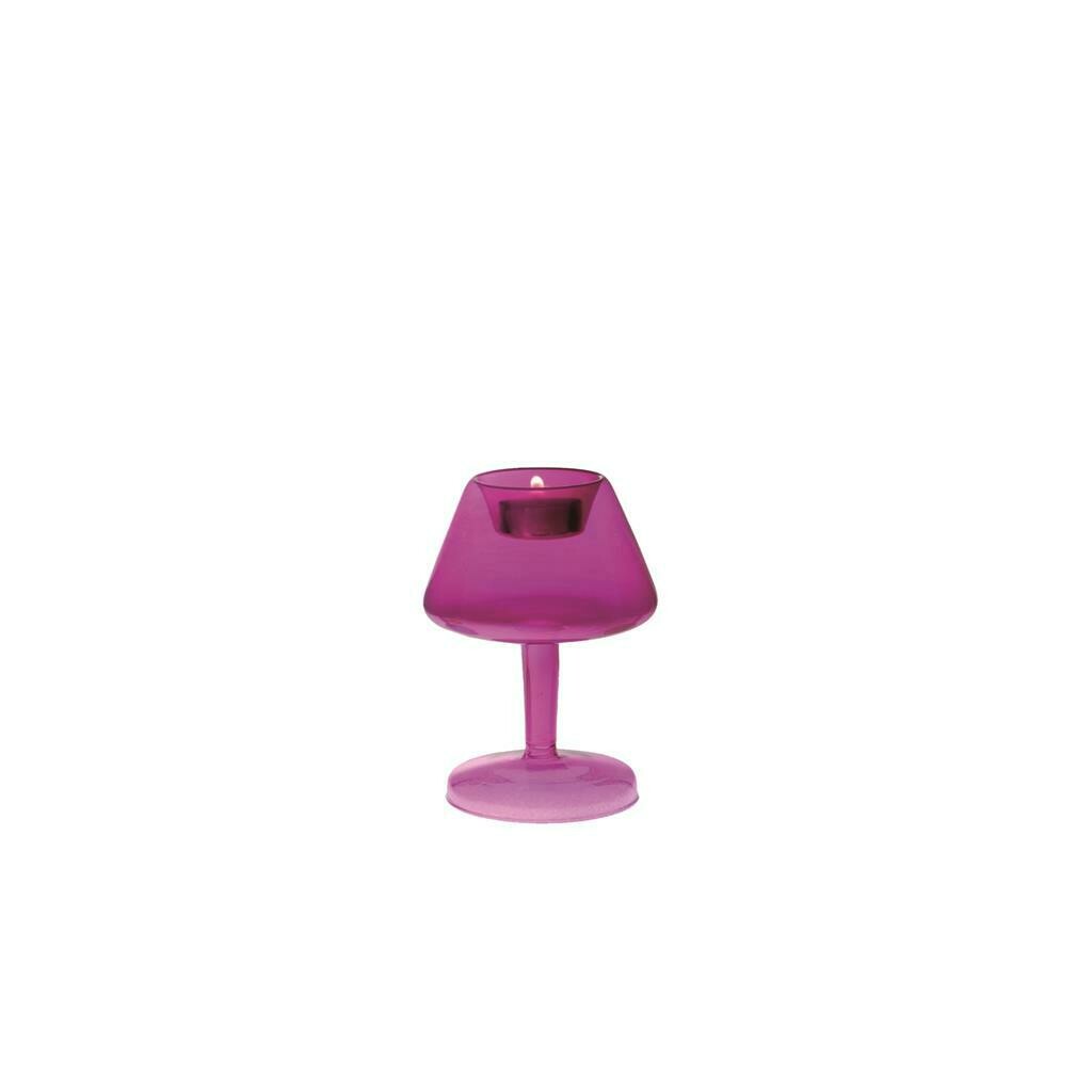Tirolix - Teelichtlampe aus Glas - Rosa