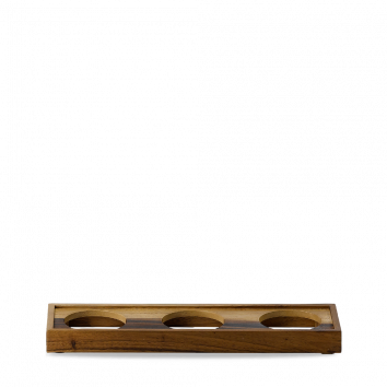 Churchill - Buffetscape Wood - Elemento di presentazione per 3 ciotole, 25,6 x 11 cm