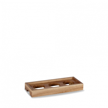 ​Churchill​ - Buffetscape Wood​ - Elemento di presentazione per 3 ciotole 25,6 x 11,0 cm​