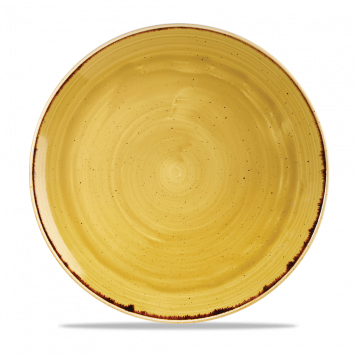 ​ Churchill​ - Teller flach 32,4 cm Mustard Seed Yellow Stonecast