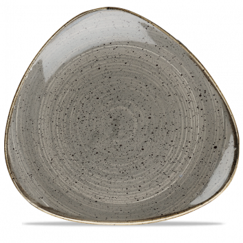 Churchill - Dreieckiger Flacher Teller 31,1 cm Peppercorn Grey Stonecast