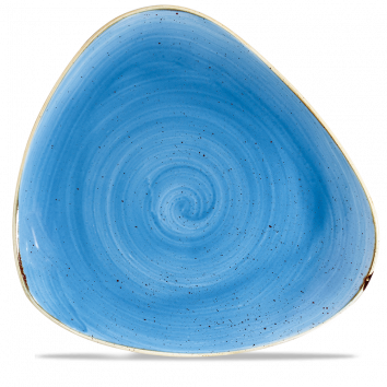 Churchill ​- Piatto piano triangolare 31,1 cm Cornflower Blue Stonecast