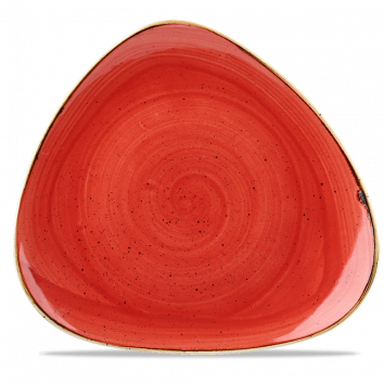 Churchill - Flacher Dreieckiger Teller 31,1 cm Berry Red Stonecast
