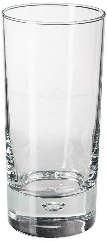 Set 4 Bicchieri Long Drink Leonardo OPTIC XL - 540 Ml, Vetro Sfumato Colore Corallo, Lavabili In Lavastoviglie