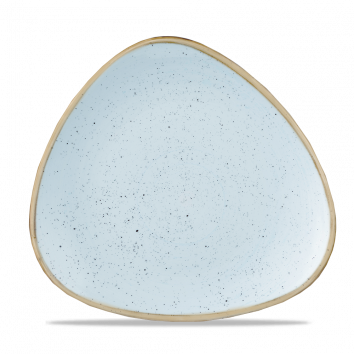 Churchill ​- Piatto piano triangolare 26,5 cm Duck Egg Blue Stonecast