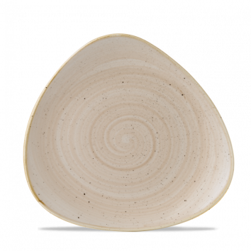 Churchill ​- Stonecast - Piatto Piano Triangolare 22,90 cm Nutmeg Cream