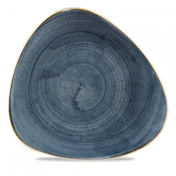 Churchill ​- Stonecast - Piatto Piano Triangolare 26,50 cm Blueberry
