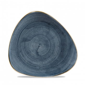 Churchill ​- Piatto piano triangolare 22,9 cm Blueberry Stonecast