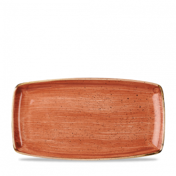Churchill - Längliche Teller 34,5 x 18,5 cm Spiced Orange Stonecast