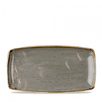 ​Churchill ​- Piatto oblungo 34,5 x 18,5 cm Peppercorn Grey Stonecast