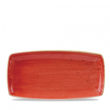 Churchill - Länglicher Teller 34,5 x 18,5 cm Berry Red Stonecast