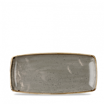 ​Churchill ​- Piatto oblungo ​29,5 x 14 cm Peppercorn Grey Stonecast