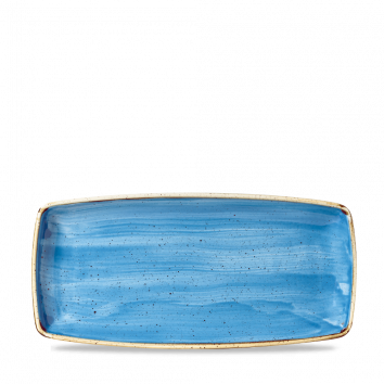Churchill - Länglicher Teller 29,5 x 14 cm Cornflower Blue Stonecast