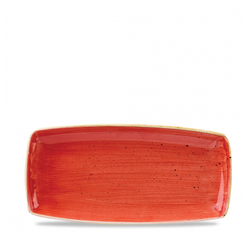 Churchill - Länglicher Teller 29,5 x 14 cm Berry Red Stonecast