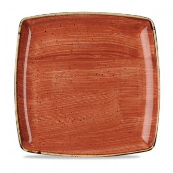 ​Churchill ​- Piatto quadrato 26,8 cm Spiced Orange Stonecast