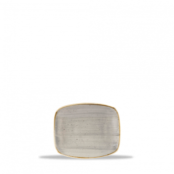 ​Churchill ​- Piatto oblungo 15,4 x 12,6 cm Peppercorn Grey Stonecast