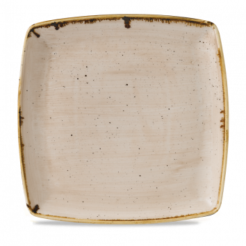 ​Churchill ​- Stonecast ​- Piatto Piano Quadrato 26,80 cm Nutmeg Cream