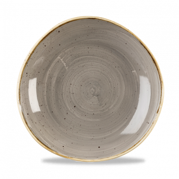 Churchill - Unregelmäßiger Tiefer Teller 25,3 cm Peppercorn Grey Stonecast