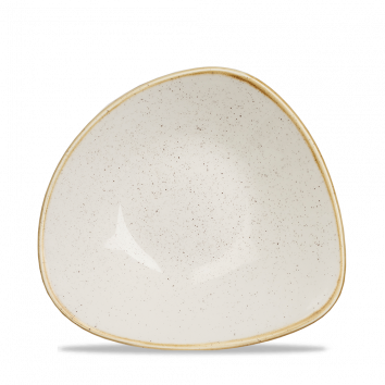 Churchill ​- Piatto fondo triangolare 23,5 cm Barley White Stonecast