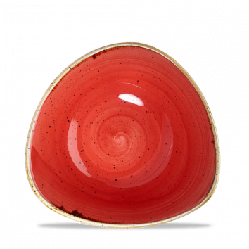 Churchill - Dreieckiger Schale 23,5 cm Berry Red Stonecast