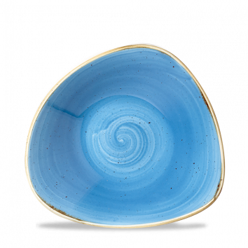 Churchill - Dreieckige Schüssel 18,5 cm Cornflower Blue Stonecast