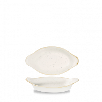 Churchill - Terrine mit Griffe 20,5 x 11,3 cm Barley White Stonecast