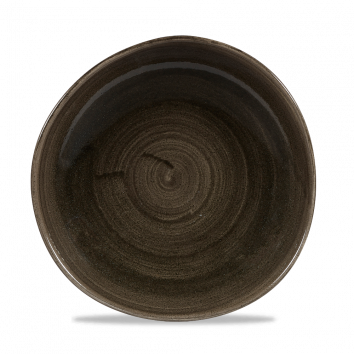 Churchill - Flacher Teller Organic 28,6 cm Patina Iron Black Stonecast