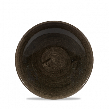 Churchill - Tiefer Teller 18,2 cm Patina Iron Black Stonecast