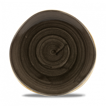 Churchill - Piatto fondo organico 25,3 cm Patina Iron Black Stonecast