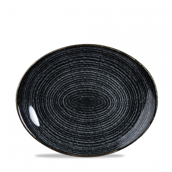 ​Churchill ​- Piatto ovale 27 x 22,9 cm Homespun Charcoal Black Studio Prints