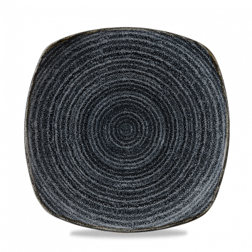 Churchill - Piatto Piano Quadrato 21,50 cm Homespune Charcoal Black