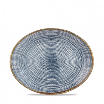 ​Churchill ​- Piatto ovale 27 x 22,9 cm Homespun Slate Blue Studio Prints