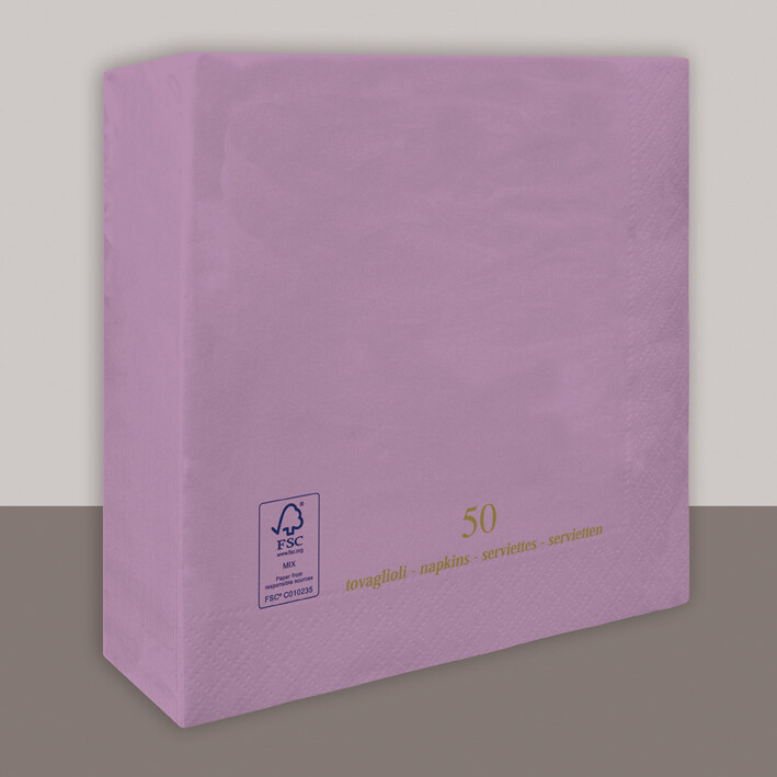 Tovagliolo Lilla 2 veli 25x25 cm - Tirolix