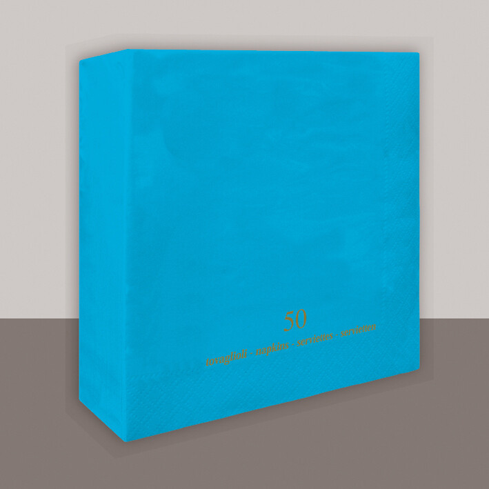 Tovagliolo Turchese 2 veli 33x33 cm- Tirolix